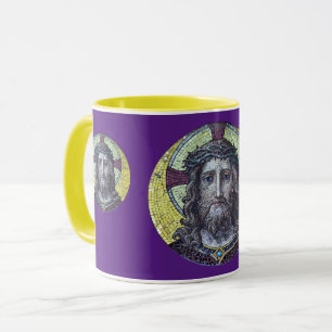 Jesus Christus, gesegnetes Mosaik, Tasse des Himml