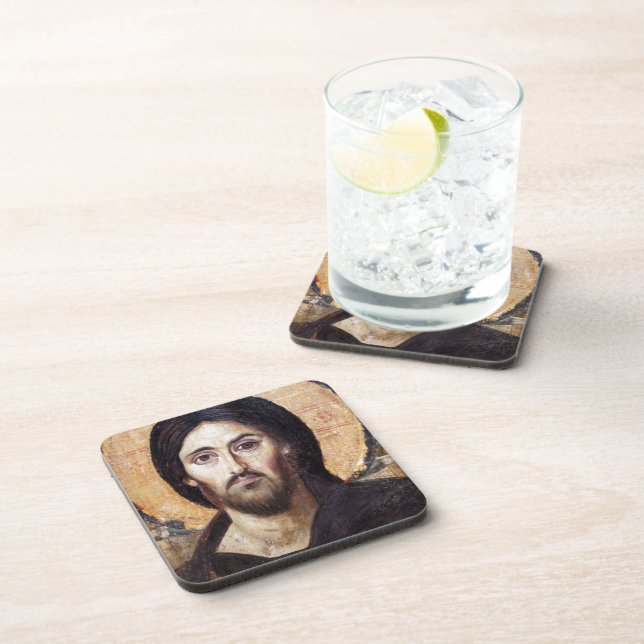 Jesus Christus Getränkeuntersetzer (Rechte Seite)