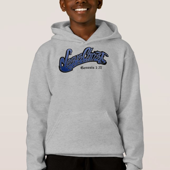 Jesus Christus-Gewohnheits-Sweatshirt Hoodie (Vorderseite)