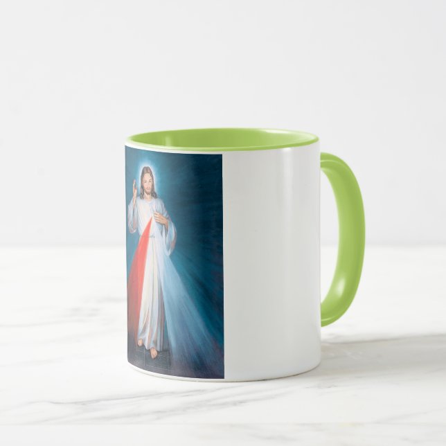Jesus Christus Göttliche Barmherzigkeit Heiliges H Tasse (VorderseiteRechts)