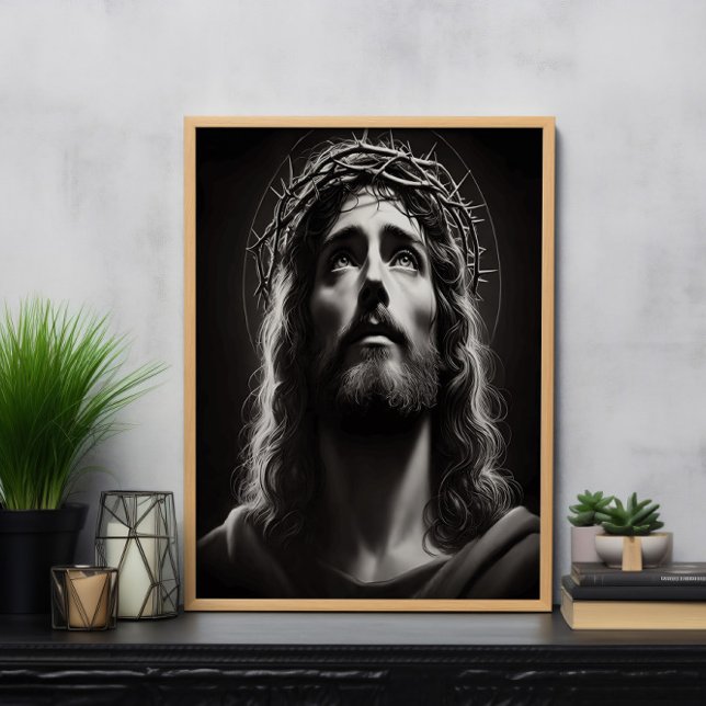 Jesus Christus Göttlicher Blick der Hoffnung Poster (Von Creator hochgeladen)