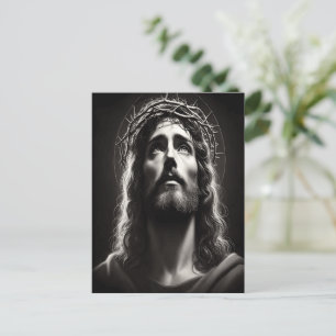 Jesus Christus Göttlicher Blick der Hoffnung Postkarte