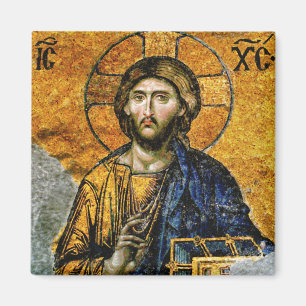 Jesus Christus hält das orthodoxe Evangelium Magnet
