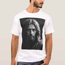 Jesus Christus - Handgefertigtes Karkohleportrait T-Shirt