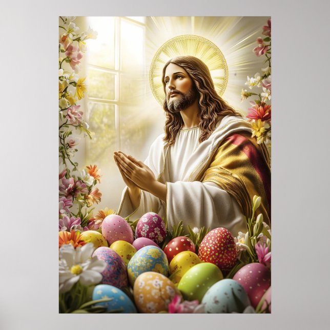 Jesus Christus Heilige Auferstehung Ostern Poster (Vorne)