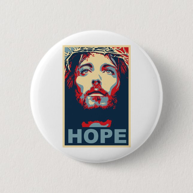 Jesus Christus-Hoffnung Button (Vorderseite)