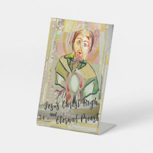 Jesus Christus Hoherpriester Sockelschild