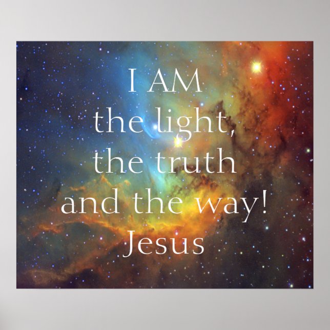 Jesus Christus Ich bin Poster (Vorne)