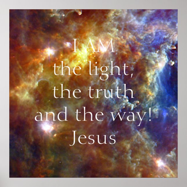 Jesus Christus Ich bin Poster (Vorne)