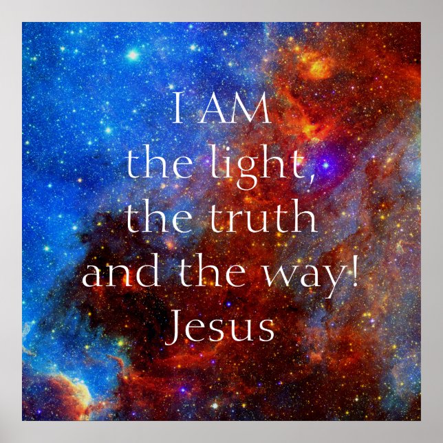 Jesus Christus Ich bin Poster (Vorne)