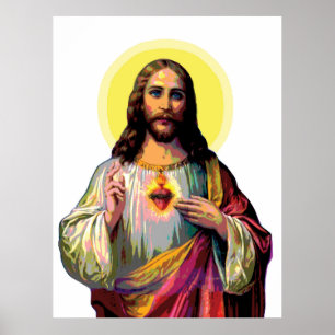Jesus Christus im Pop Art Style Poster