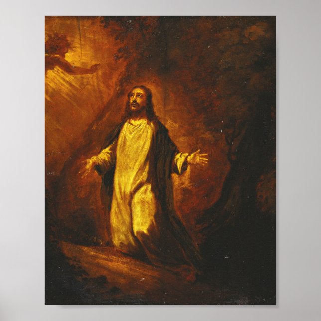 Jesus Christus in Gethsemane Poster (Vorne)