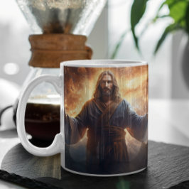 Jesus Christus in Wolken Version 5 Kaffeetasse