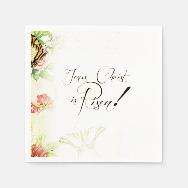 Jesus Christus ist auferstanden Napkins Serviette (Vorderseite)