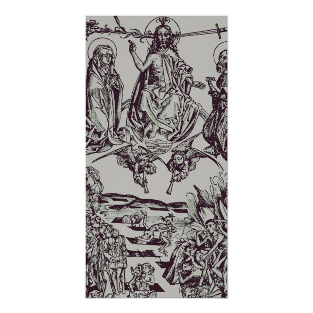 Jesus Christus ist der Richter des Universums Poster (Vorderseite)