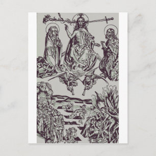 Jesus Christus ist der Richter des Universums Postkarte
