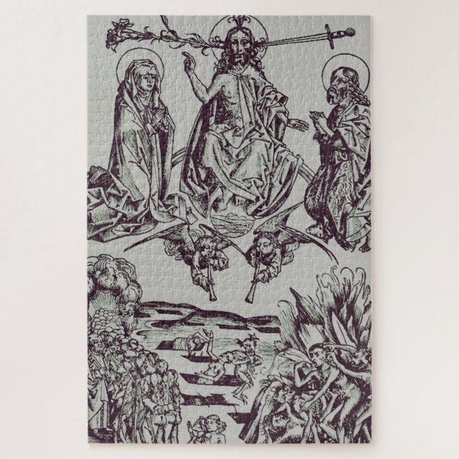 Jesus Christus ist der Richter des Universums Puzzle (Vertikal)