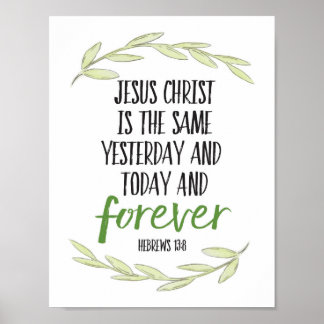 Jesus Christus ist die gleiche Art der Printmedien Poster