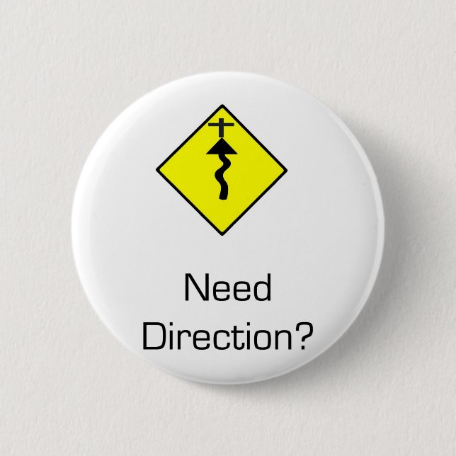 Jesus Christus ist die Richtung Button (Vorderseite)
