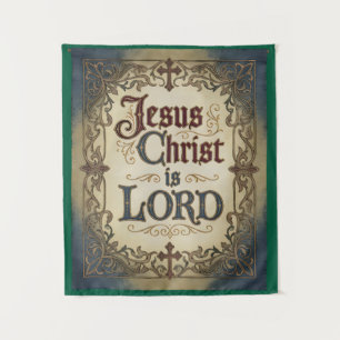 'Jesus Christus ist HERR' Christlich inspirierter  Wandteppich