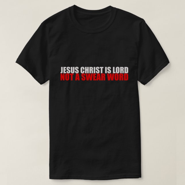 Jesus Christus ist Herr kein schwedisches Wort T-Shirt (Design vorne)