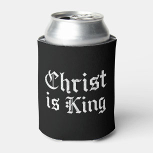 Jesus Christus ist König Gothic Blackletter Grunge Dosenkühler