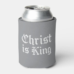 Jesus Christus ist König Gothic Blackletter Grunge Dosenkühler