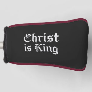 Jesus Christus ist König Gothic Blackletter Grunge Golf Headcover