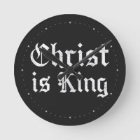 Jesus Christus ist König Gothic Blackletter Grunge
