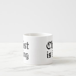 Jesus Christus ist König - gothischer Grunge erodi Espressotasse