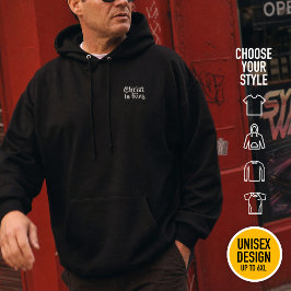 Jesus Christus ist König - gothischer Grunge erodi Hoodie