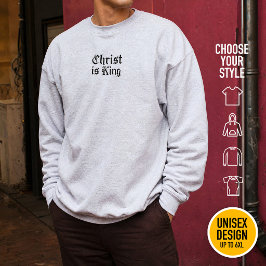 Jesus Christus ist König - gothischer Grunge erodi Sweatshirt