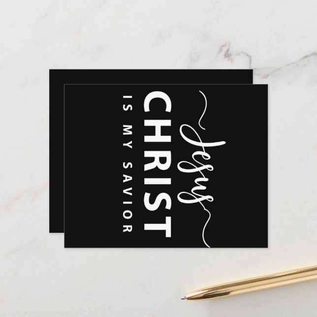 Jesus Christus ist mein Erretter (Vorderseite/Rückseite Beispiel)