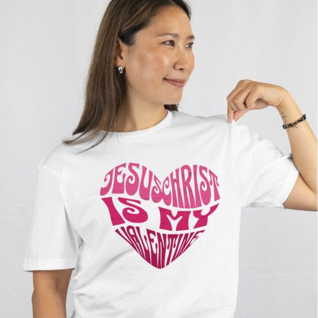 Jesus Christus ist mein herzgestreibender Valentin Tri-Blend Shirt (Von Creator hochgeladen)