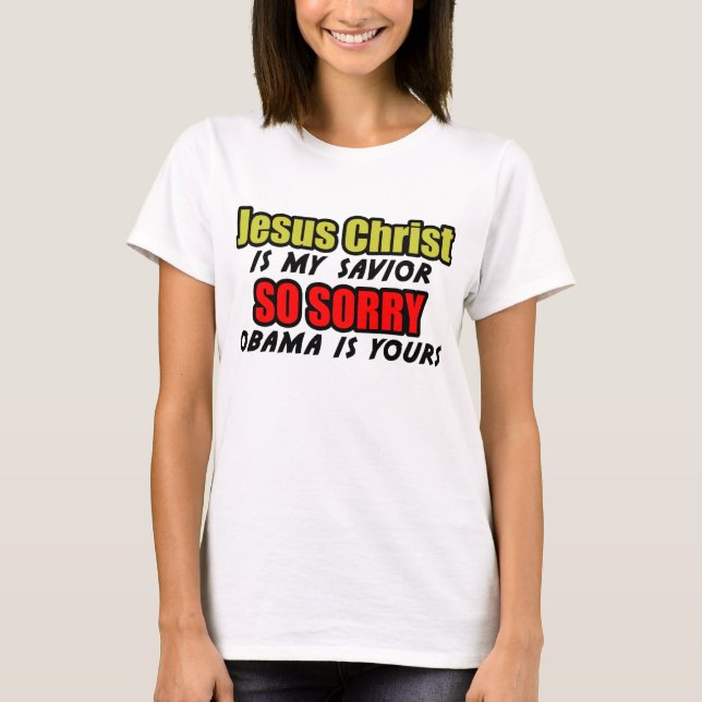 Jesus Christus ist mein Retter T-Shirt (Vorderseite)