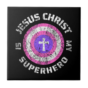 Jesus Christus ist mein Superheld Jesus Fliese