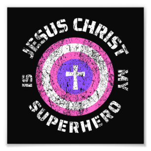 Jesus Christus ist mein Superheld Jesus Fotodruck
