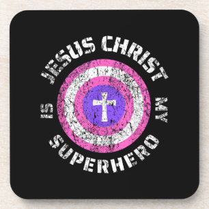 Jesus Christus ist mein Superheld Jesus Getränkeuntersetzer