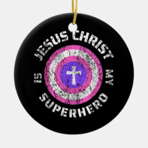 Jesus Christus ist mein Superheld Jesus Keramik Ornament