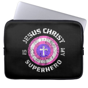 Jesus Christus ist mein Superheld Jesus Laptopschutzhülle