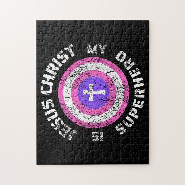 Jesus Christus ist mein Superheld Jesus Puzzle (Vertikal)