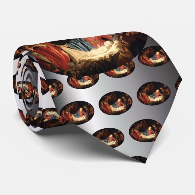 Jesus Christus ist zu Weihnachten Geboren Krawatte (Gerollt)