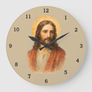 Jesus Christus katholischer Auferstehungsglaube Große Wanduhr