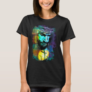 Jesus Christus Kreuz Religiöse Kultur Christliche T-Shirt