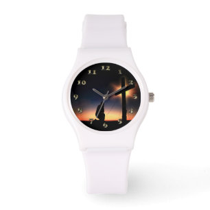 Jesus Christus-Kreuzigungs-Kreuz Armbanduhr