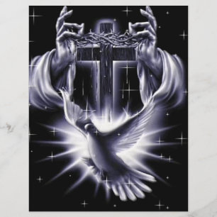 Jesus Christus Krone von Thorns und Taube Flyer