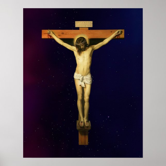 Jesus Christus Leidenschaft Crucifixe Kreuzkreuz Poster (Vorne)
