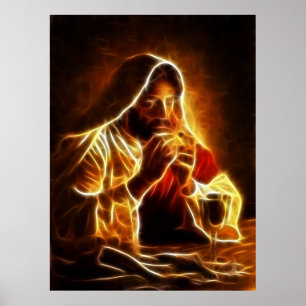 Jesus Christus Letztes Abendmahl Poster