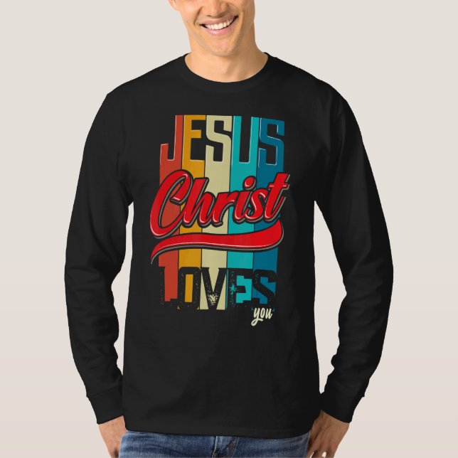 Jesus Christus Liebe dich für Christliche Frauen u T-Shirt (Vorderseite)
