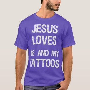 Jesus Christus Lieben Tattoos Christliches Followe T-Shirt